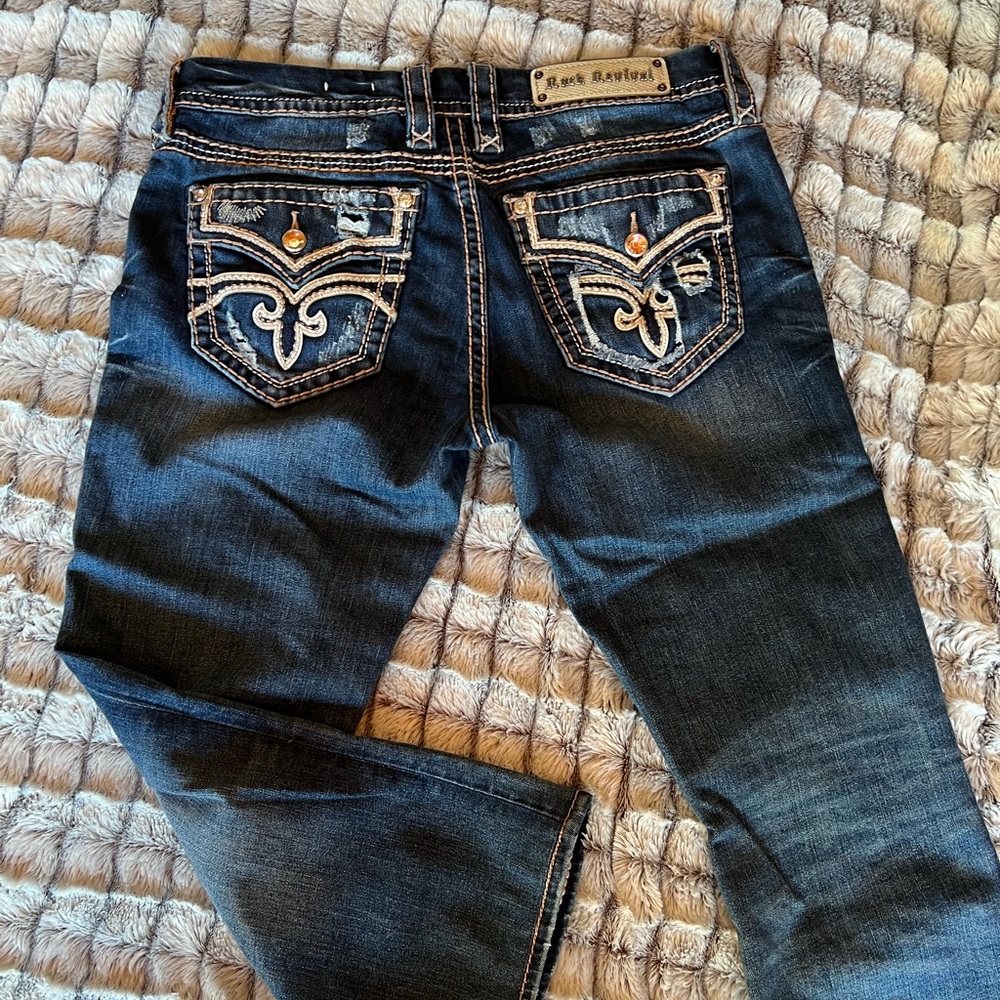 Rock Revival cropped jeans size 31.